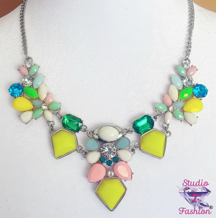 Radiant Garden Statement Necklace
