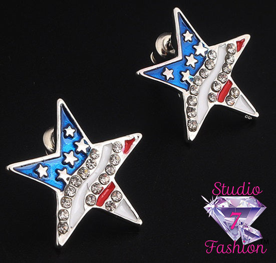 Patriotic Stars Earrings