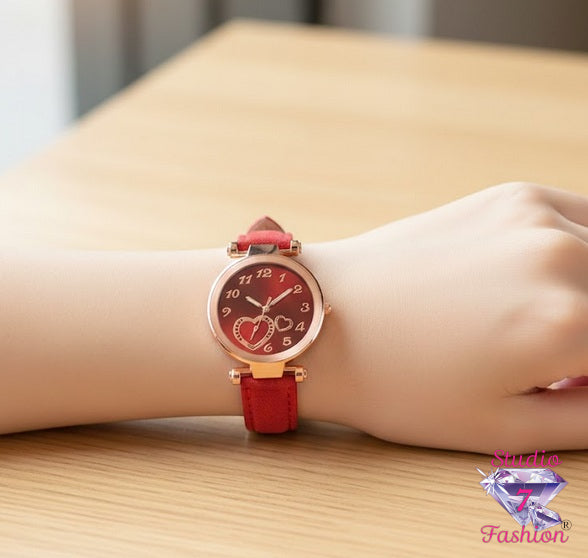 Heartbeat Harmony Watch Red