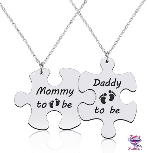 Mommy/Daddy to Be Pair Necklace