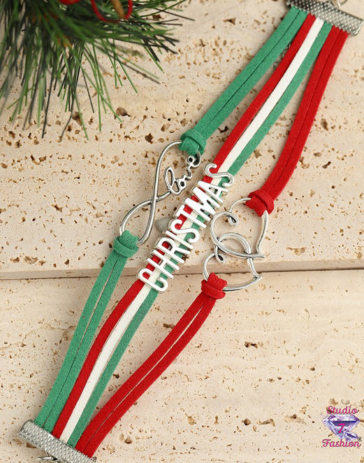 Love Christmas Wrap Bracelet