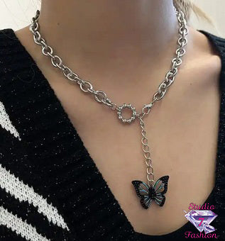 Stylish Butterfly Choker Necklace