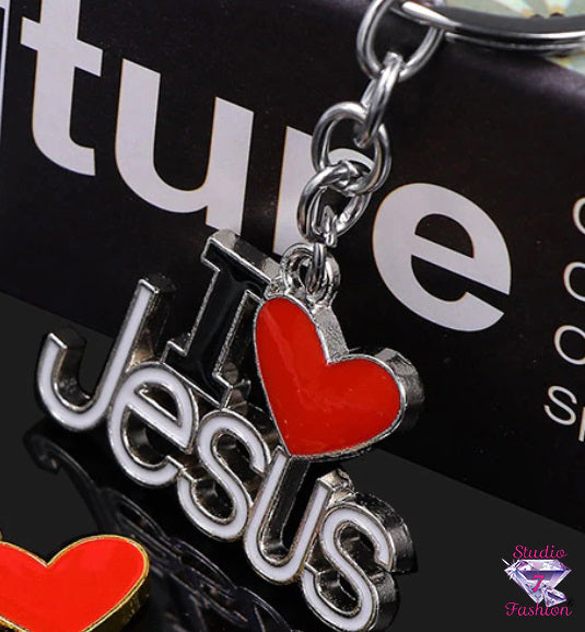 I Love Jesus Keychain