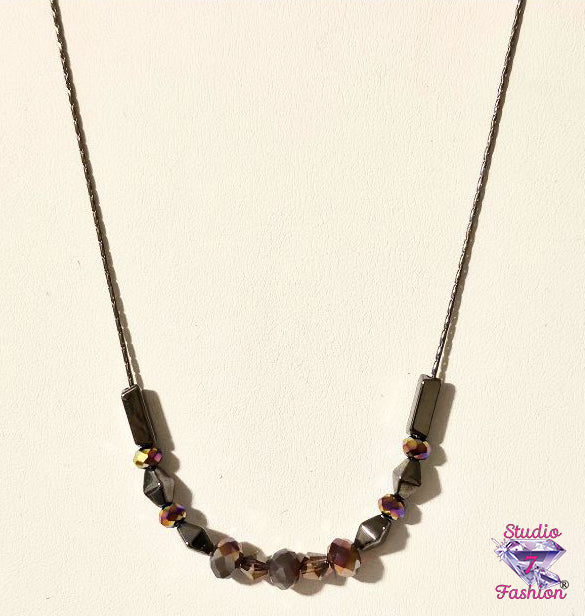 Hematite Iridescent Necklace