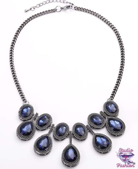Multiple Sapphire Teardrop Necklace