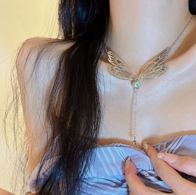 Make A Statement Oversized Butterfly Necklace
