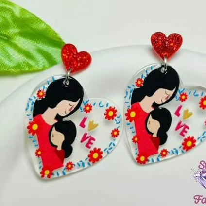Mommy & Me Heart Earrings