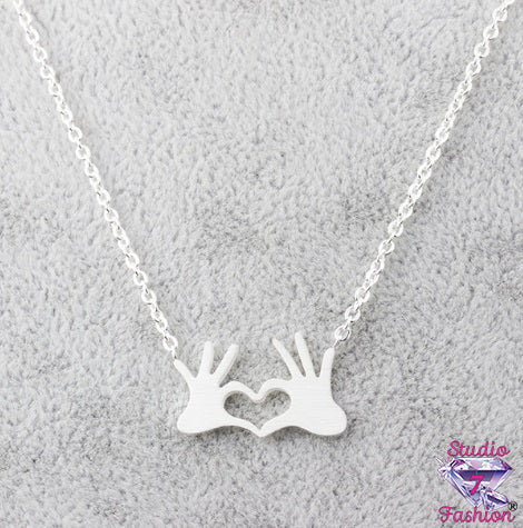 Heart Hands Necklace
