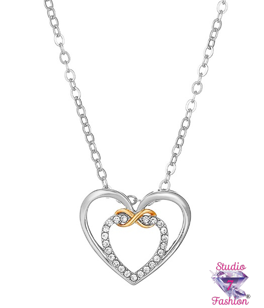 Infinite Love Double Heart Necklace