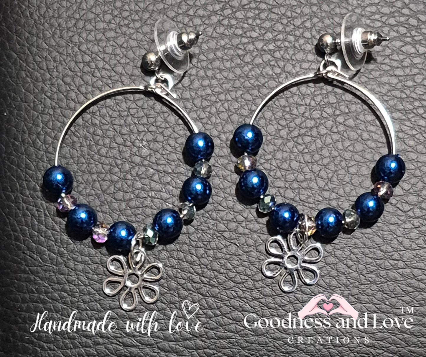 Cobalt Bloom Earrings