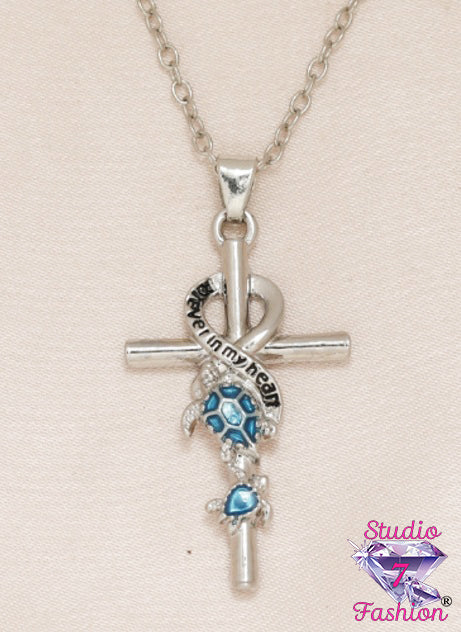 Forever In My Heart Turtle Necklace