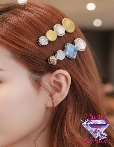 Geometric Duo Hair Clips
