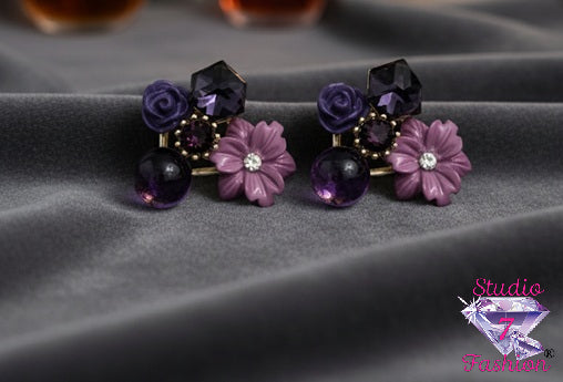 Midnight Bloom Earrings