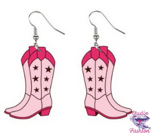 Star Rider Boot Earrings