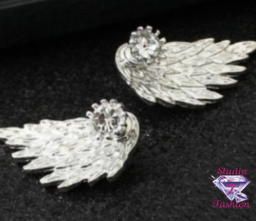 Intricate Angel Wing Ear Jackets