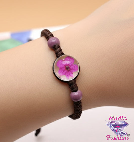 Purple Blossom Memory Bracelet