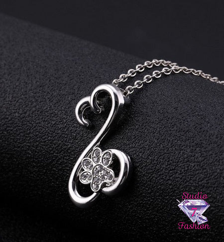 Infinite Heart Paw Necklace