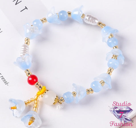Azure Lily of the Valley Bracelet