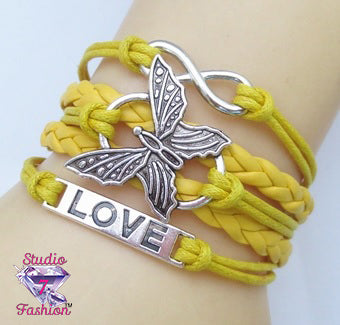 Butterfly Kisses Forever Love Bracelet