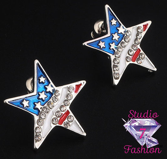 Patriotic Stars Earrings