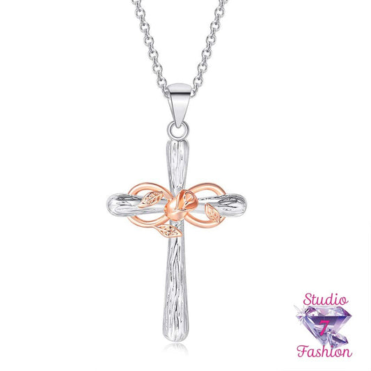 Rose of Sharon Infinity Cross