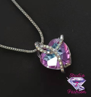 Lovely Amethyst Heart Necklace