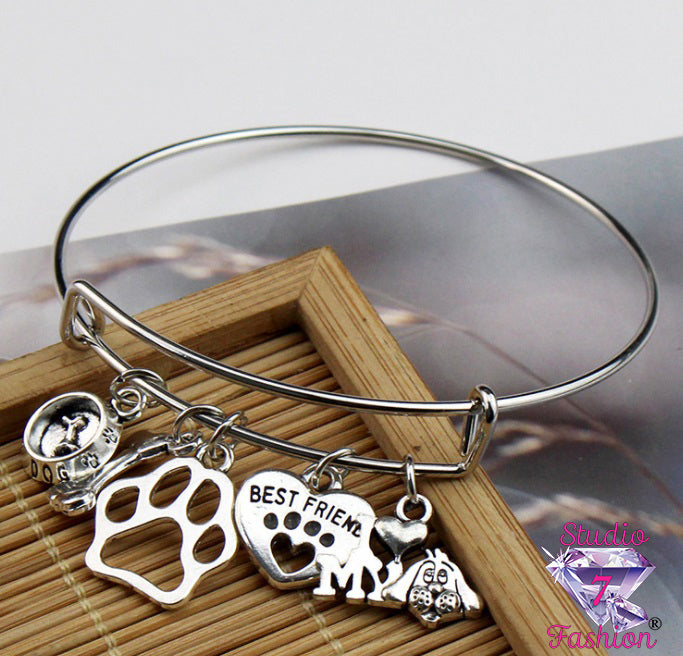 Dog Lovers Charm Bracelet