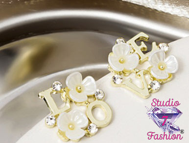 Floral LOVE Earrings