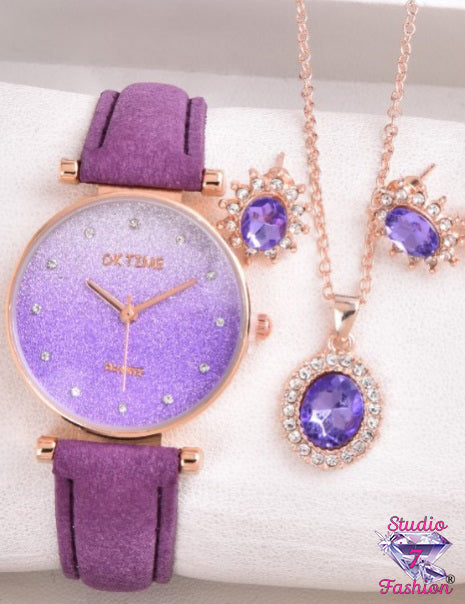 Bonus Purple Watch with Matching Set