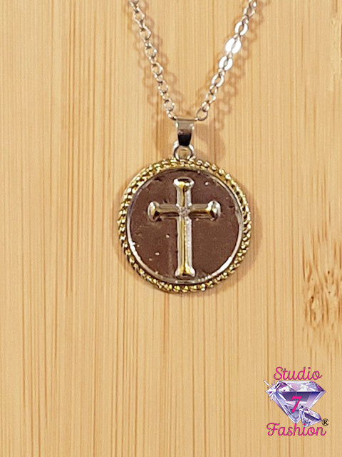 Medallion Cross Necklace