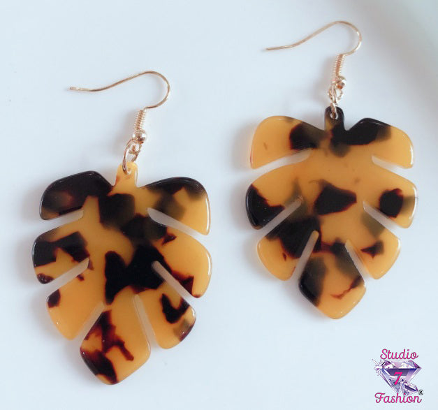 Large Fall Leaf Earrings