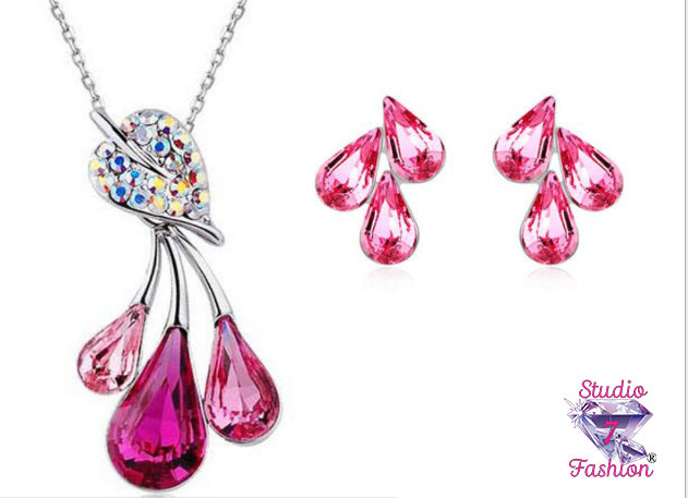 Waterdrops Necklace and Earrings Set