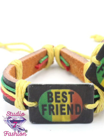 Best Friend Leatherette Bracelet