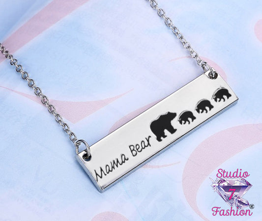 Mama Bear Family Necklace