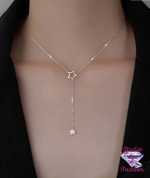 Starlight Starbright Lariat Necklace