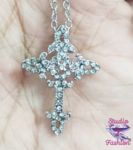 Fabulous Rhinestone Studded Cross