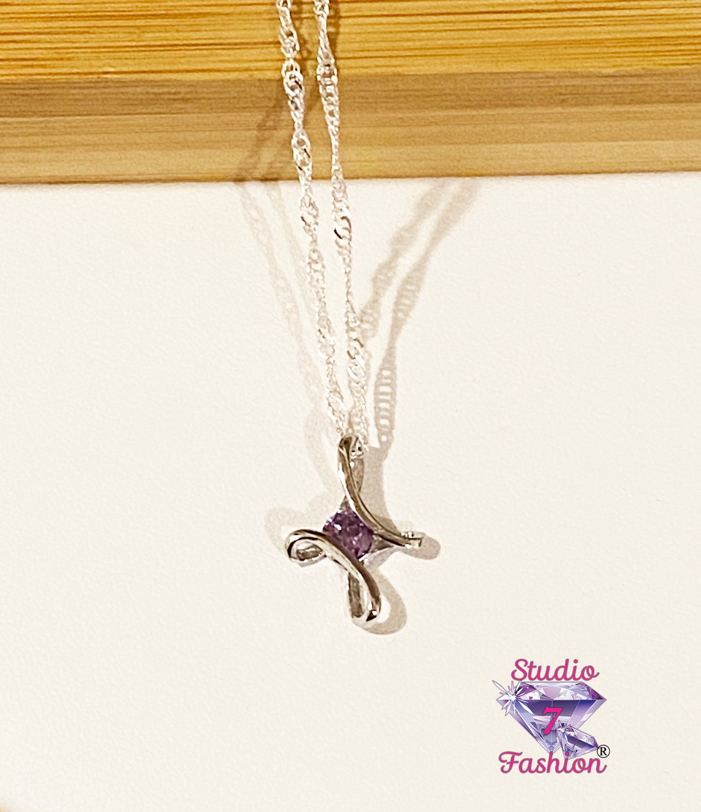 Infinite Diamond Amethyst Necklace