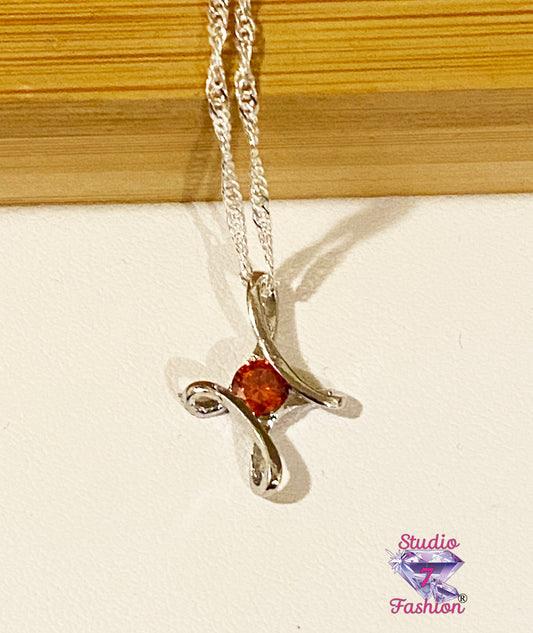 Infinite Diamond Ruby Necklace