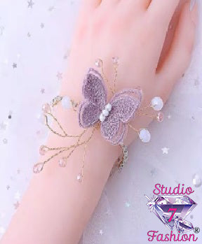 Purple Butterfly Bracelet