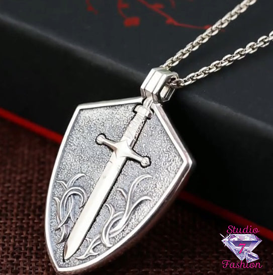 Sword and Shield Necklace