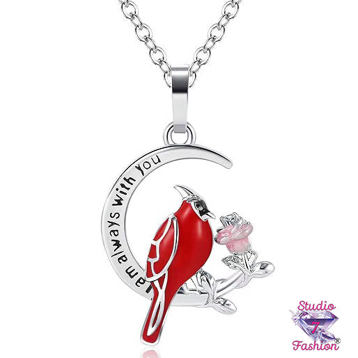 Cardinal I am Always With You Necklace