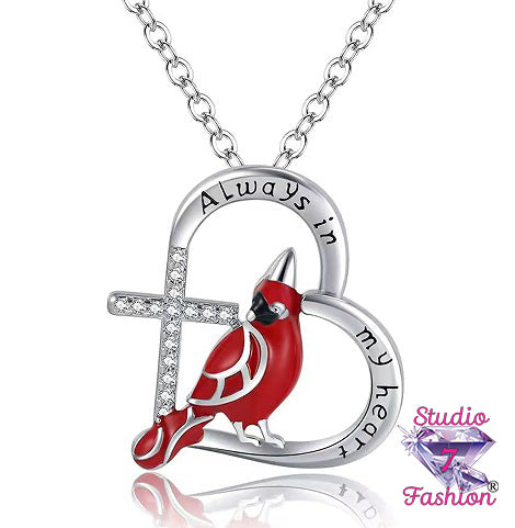 Always in My Heart Cardinal Necklace