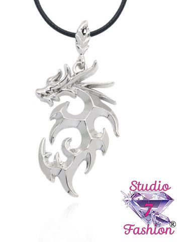 Fantasy Dragon Corded Necklace