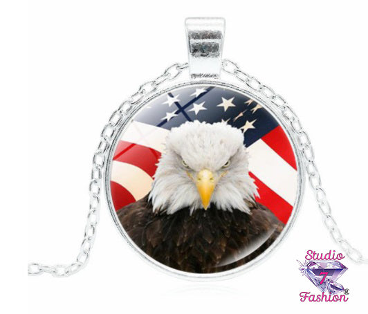 Bold US Eagle Necklace