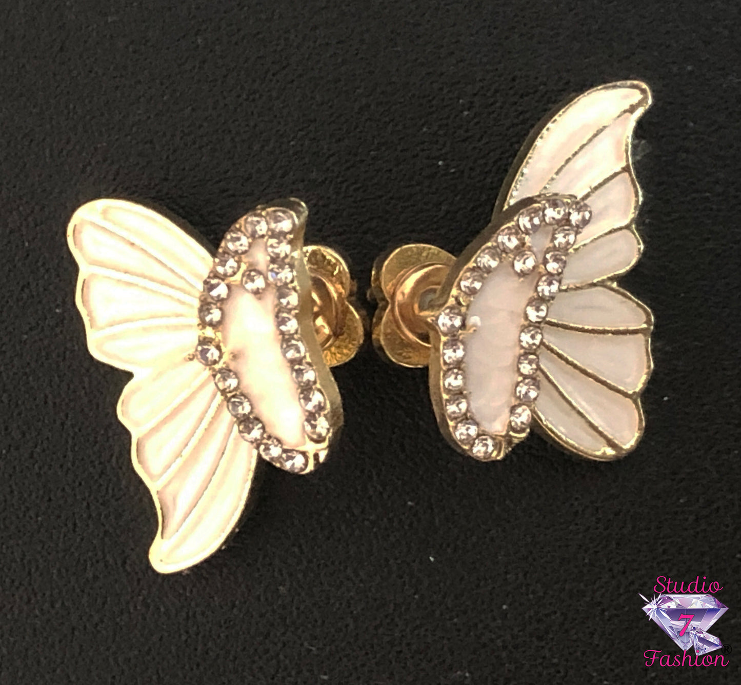 Butterfly Rhinestone Earrings