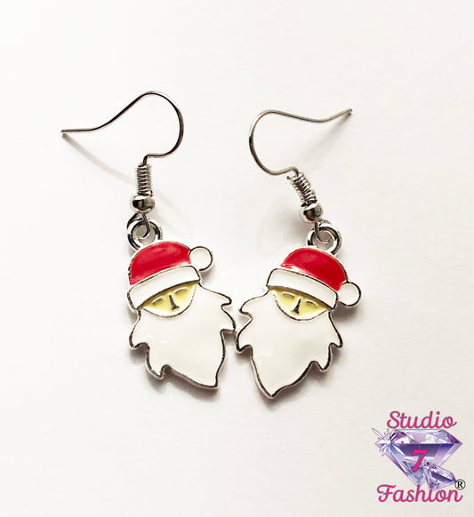 Santa Face Earrings