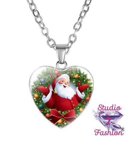 Heart Santa Necklace