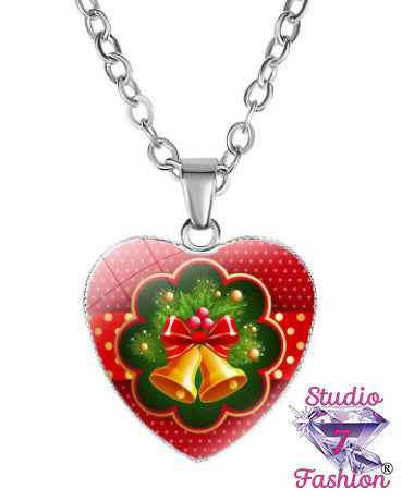 Golden Bells Christmas Necklace