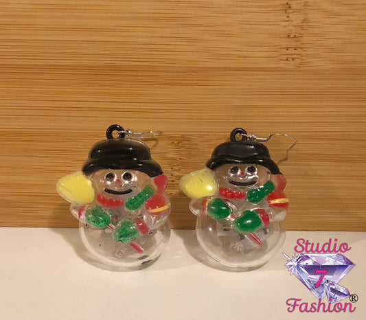 Light-up Snowman Earrings