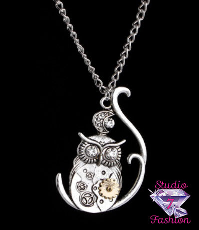 Steampunk Owl Necklace